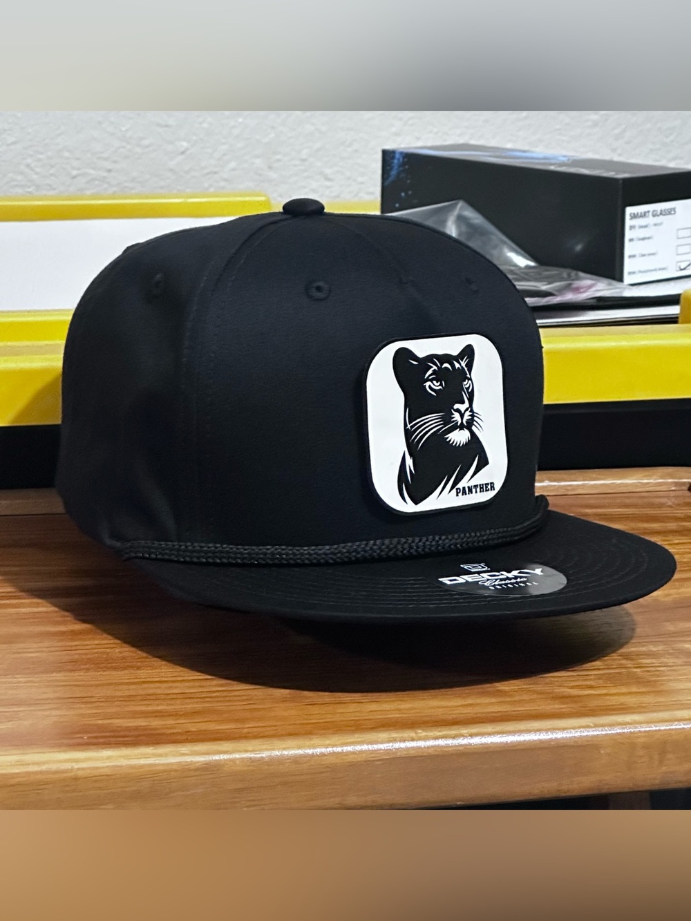 DECKY Panther Snapback Hat Black
